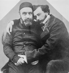 Portrait of Charles Lambert-Bey and Maxime Du Camp